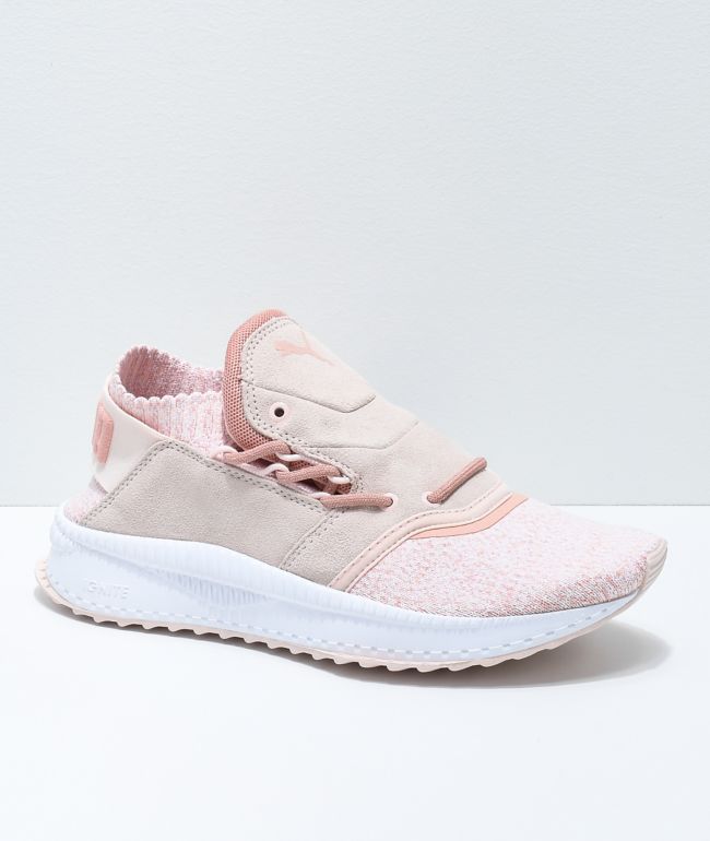 puma peach sneakers